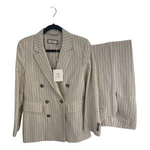 New Peserico Women Suit. Overseas Jacket Italian Sz.44 Pants Sz. 42